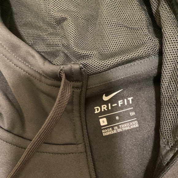 Gray Nike Drifit Zipup Hoodie - Picture 2 of 3